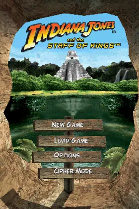 Indiana Jones and the Staff of Kings (USA) (En,Fr) screen shot title